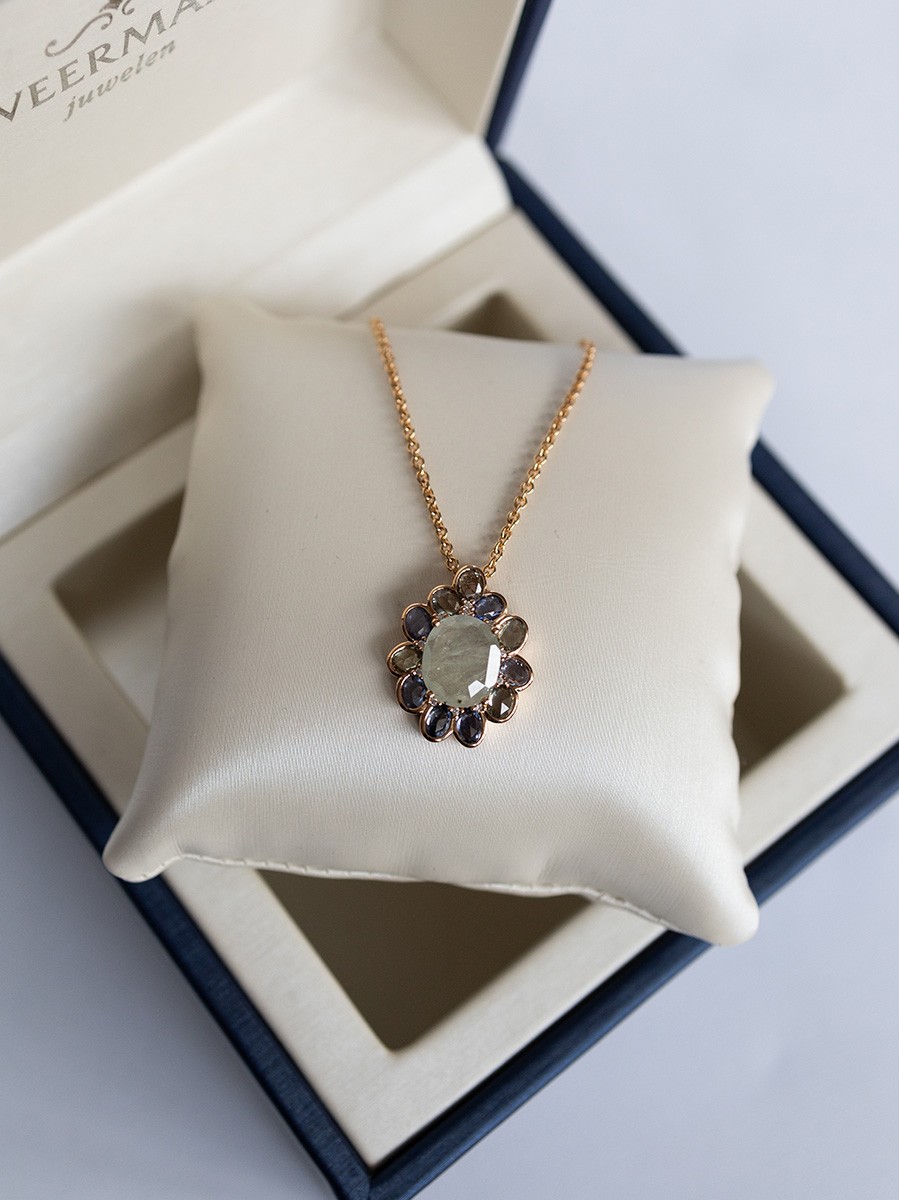 Pre-owned Roos1835 hanger grijs/ blauw saffier