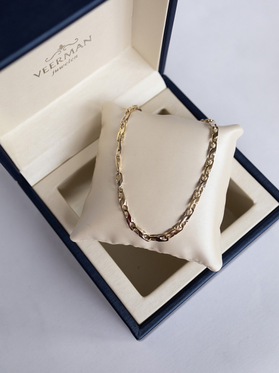 Vintage schakelcollier infinity bicolor Vintage schakelcollier infinity bicolor